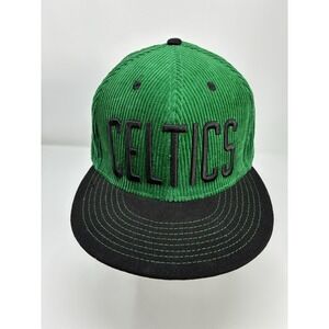 Ultra Game Boston Celtics Caps Embroidered Green Corduroy Snapback Hat NBA Champ